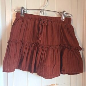 Romwe Skort Rust Brown